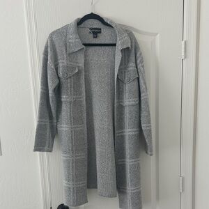 Gray Women's Sweater Cardigan